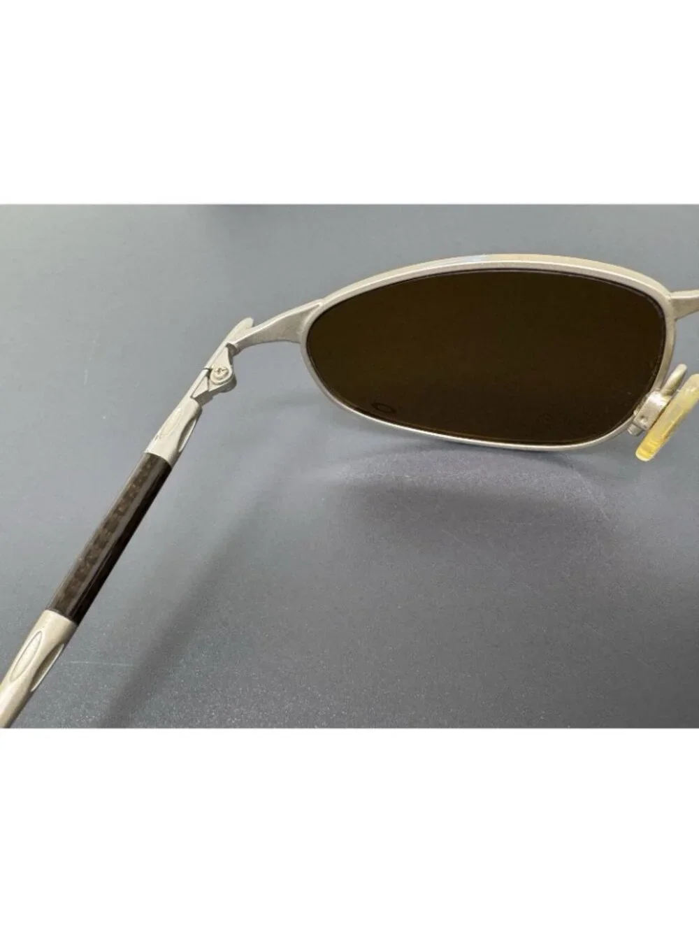 Oakley OO A Wire Platinum Frame 05-775 Jordan Scrstched Lenses No Ear Socks